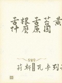 舌根舌苔黄腻是什么原因