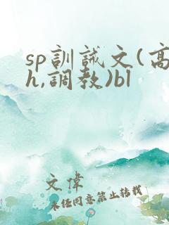 sp训诫文(高h,调教)bl