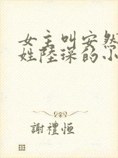 女主叫安然男主姓陆琛的小说