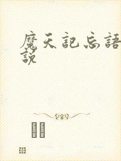 魔天记忘语的小说