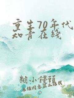 重生70年代当知青在线