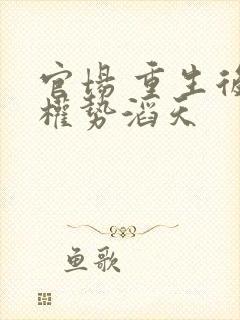 官场 重生后我权势滔天