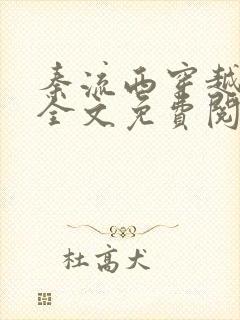 秦流西穿越小说全文免费阅读txt