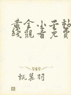 黄金小子动漫在线观看免费高清完整版