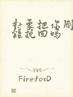 对象把你删了还能挽回吗