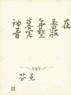 神墓年番在线观看完整版