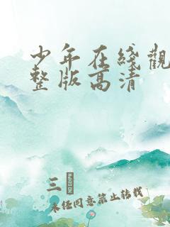 少年在线观看完整版高清