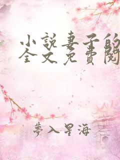 小说妻子的秘密全文免费阅读全文