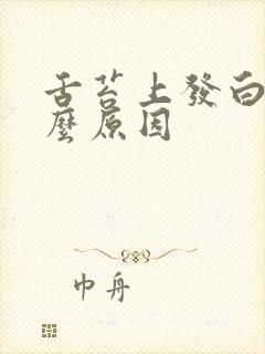 舌苔上发白是什么原因