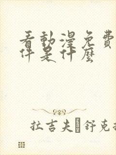 看动漫免费的软件是什么