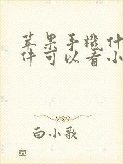 苹果手机什么软件可以看小说