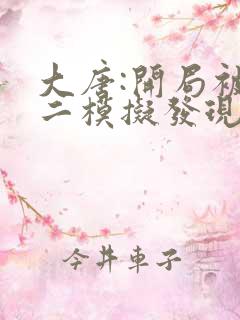 大唐:开局被李二模拟发现了在线阅读全文