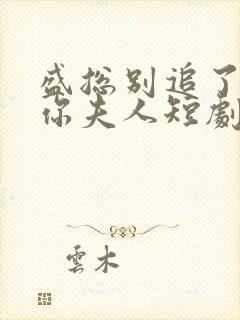 盛总别追了她是你夫人短剧免费