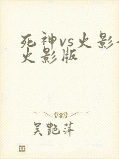 死神vs火影全火影版