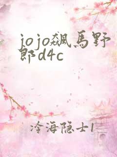 jojo飙马野郎d4c