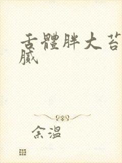 舌体胖大苔白厚腻