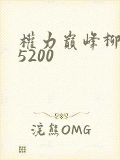 权力巅峰柳擎宇5200