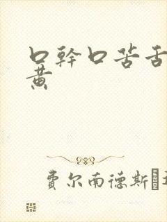 口干口苦舌苔白黄