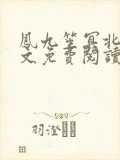 凤九笙冥北慎全文免费阅读笔趣阁