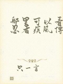 哪里可以看火影忍者疾风传全集免费