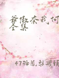 爷傲奈我何观看全集