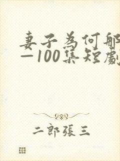 妻子为何那样1—100集短剧免费看