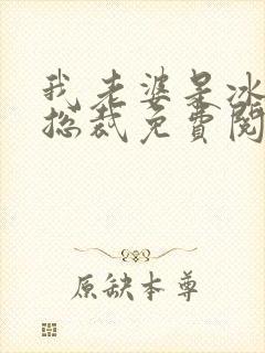 我老婆是冰山女总裁免费阅读最新