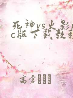 死神vs火影pc版下载教程