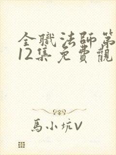 全职法师第六季12集免费观看