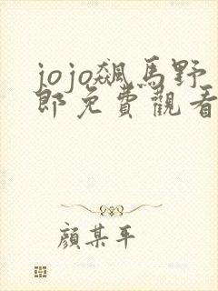 jojo飙马野郎免费观看
