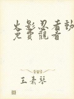 火影忍者动画片免费观看