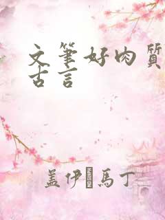 文笔好肉质高的古言