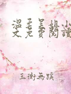 温柔吴姐小说全文免费阅读最新章节