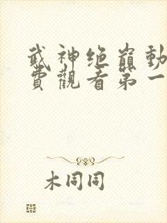 武神绝巅动漫免费观看第一季