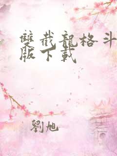 双截龙格斗无敌版下载