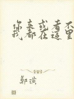 你来或者不来,我都在这里