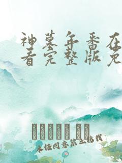 神墓年番在线观看完整版免费观看