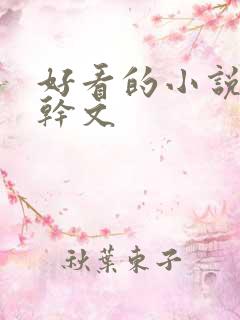 好看的小说 高干文