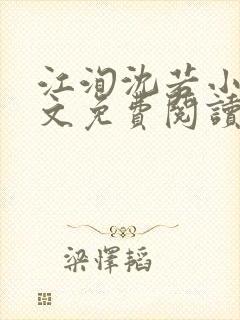 江洵沈若小说全文免费阅读