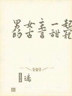 男女主一起破案的古言甜宠文