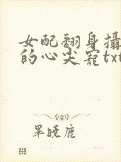 女配翻身摄政王的心尖宠txt