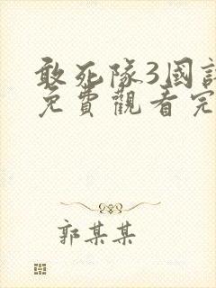 敢死队3国语版免费观看完整版