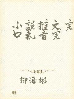 小说推文完结一口气看完