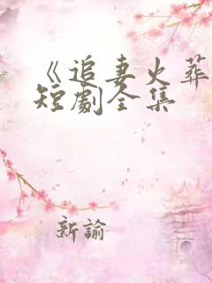 《追妻火葬场》短剧全集