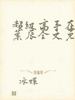 超级高手在都市叶辰全文免费阅读