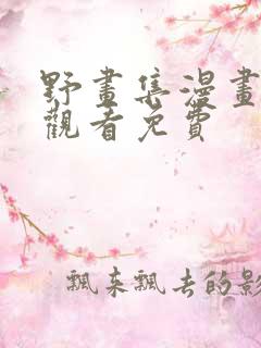 野画集漫画在线观看免费