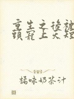 重生之后被死对头宠上天短剧