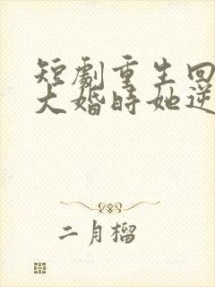 短剧重生回夫君大婚时她逆风翻盘在线观看
