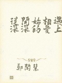 从开始相遇我就深深的爱上你