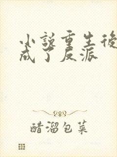 小说重生后师尊成了反派